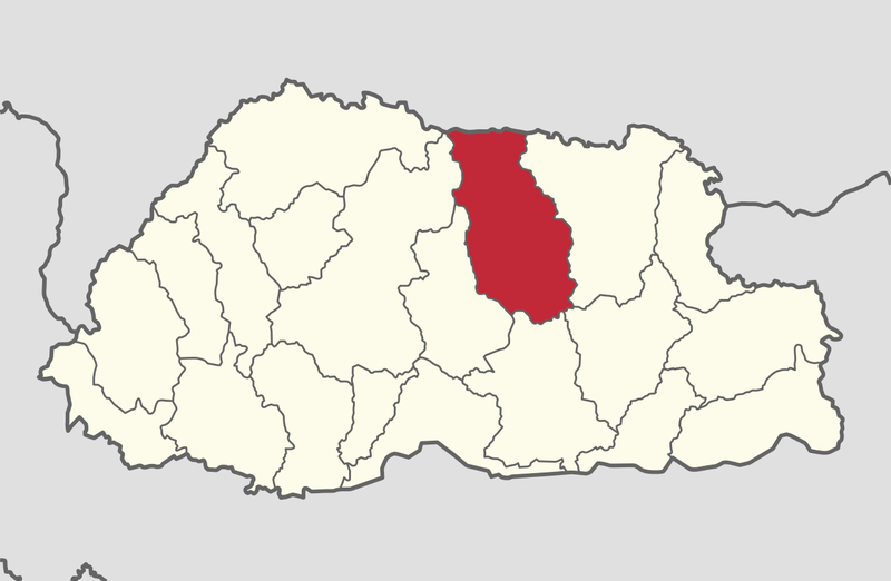 Bhutan map where is bhutan
