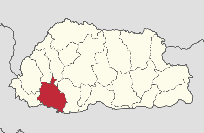 Bhutan map where is bhutan