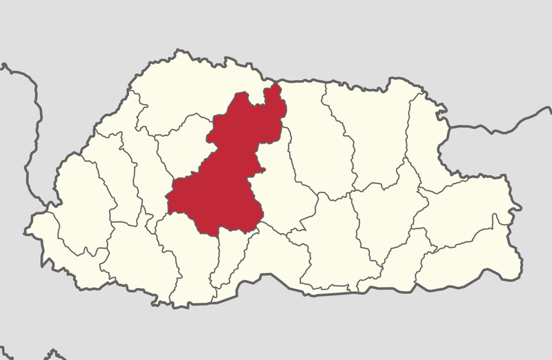 Bhutan map where is bhutan