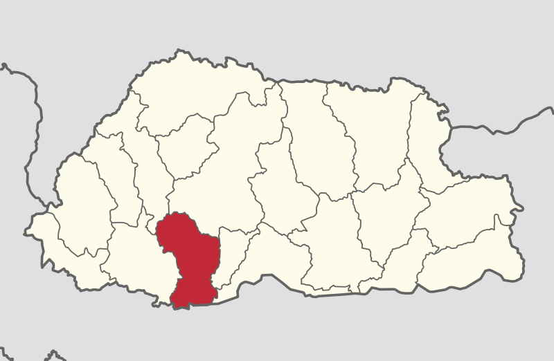 Bhutan map where is bhutan