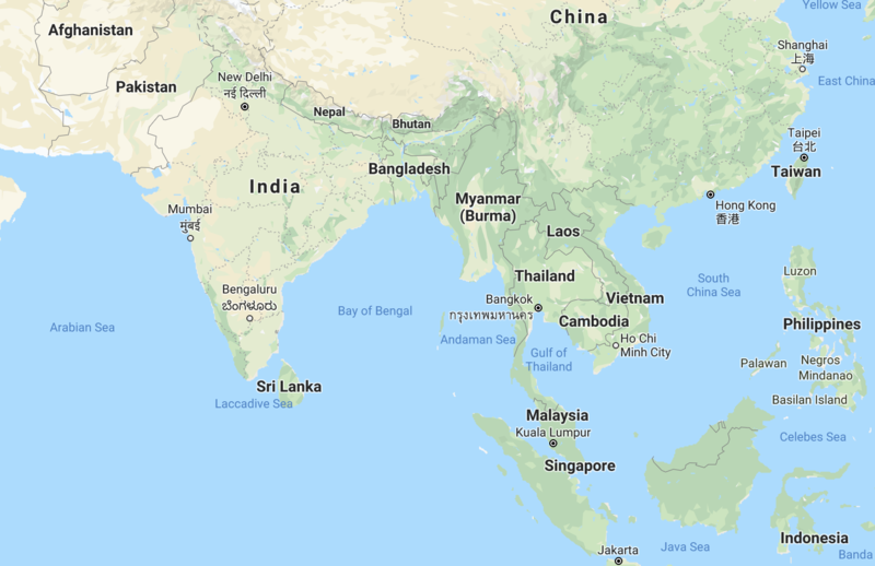 Bhutan map where is bhutan